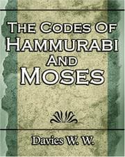 Tapa de The Codes Of Hammurabi And Moses