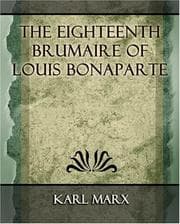 Tapa de Der 18. Brumaire des Louis Bonaparte