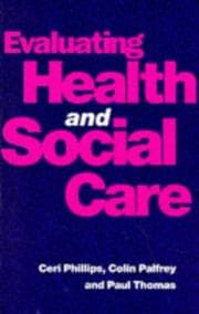 Tapa de Evaluating Health and Social Care