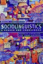 Tapa de Sociolinguistics