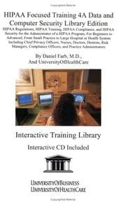 Tapa de HIPAA Focused Training 4a Data and Computer Security Library Edition