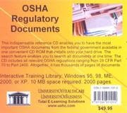 Tapa de OSHA Regulatory Documents