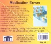 Tapa de Medication Errors
