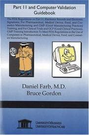 Tapa de Part 11 and Computer Validation Guidebook