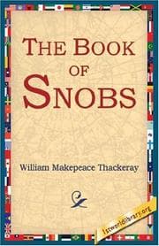 Tapa de The book of snobs