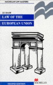 Tapa de The Law of the European Union (Palgrave Law Masters)