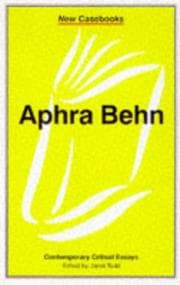 Tapa de Aphra Behn