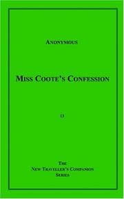 Tapa de Miss Coote's Confession