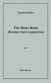 Tapa de The Horn Book (Instruction Libertine)