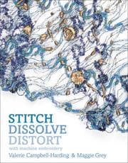Tapa de Stitch, dissolve, distort with machine embroidery