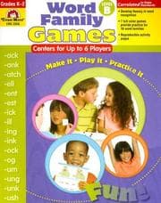 Tapa de Word Family Games, Level B: Grades K-2 (Word Family Games: Centers for Up to 6 Players)