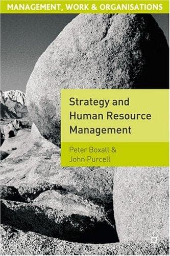 Tapa de Strategy and human resource management