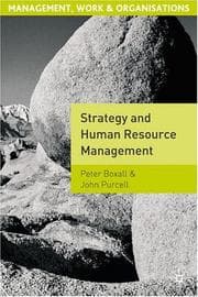 Tapa de Strategy and human resource management