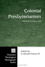 Tapa de Colonial Presbyterianism