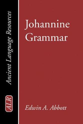 Tapa de Johannine Grammar (Ancient Language Resources)