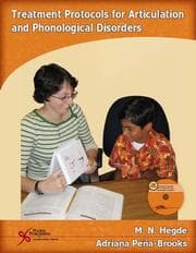 Tapa de Treatment protocols for articulation and phonological disorders