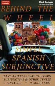 Tapa de Behind the Wheel Simple Spanish Subjunctive & Other Tenses (9 Audio CDs)
