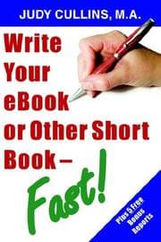 Tapa de Write Your Ebook or Other Short Book - Fast!