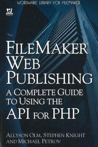 Tapa de FileMaker Web Publishing