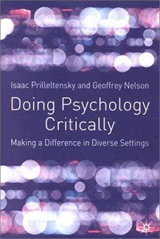 Tapa de Doing psychology critically