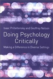 Tapa de Doing psychology critically