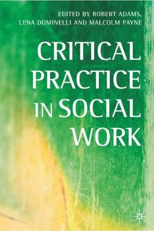 Tapa de Critical practice in social work