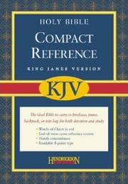 Tapa de Kjv Compact Reference Bible Black Imitation Leather