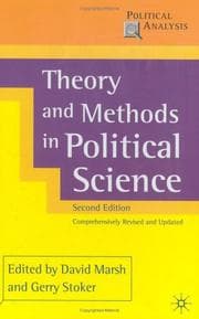 Tapa de Theory and methods in political science
