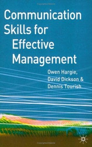 Tapa de Communication skills for effective management
