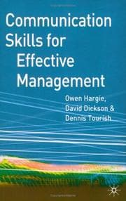 Tapa de Communication skills for effective management
