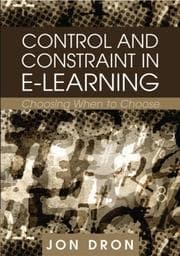 Tapa de Control and Constraint in E-learning