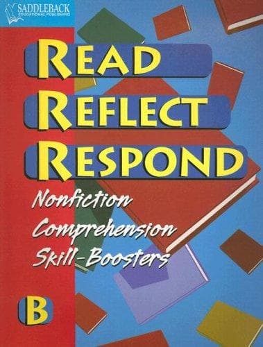 Tapa de Read Reflect Respond B (Read Reflect Respond)