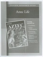 Tapa de Aztec Life Teacher Resource Guide (The Life of  Early Civilization Series)