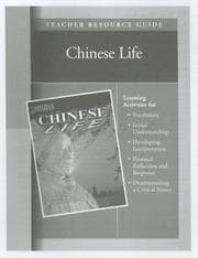 Tapa de Chinese Life Teacher Resource Guide (The Life of  Early Civilization Series)