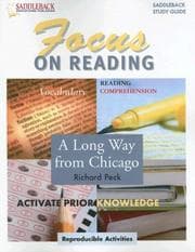 Tapa de Long Way from Chicago, a Reading Guide (Saddleback's Focus on Reading Study Guides)