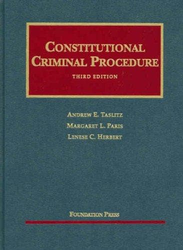 Tapa de Constitutional criminal procedure