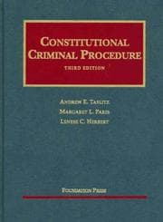 Tapa de Constitutional criminal procedure
