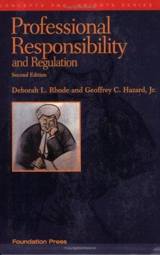 Tapa de Professional responsibility and regulation