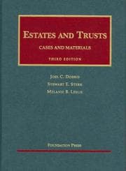 Tapa de Estates and trusts : cases and materials