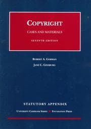 Tapa de Copyright Cases and Materials