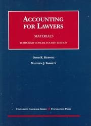 Tapa de Materials on accounting for lawyers