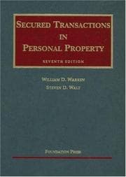 Tapa de Secured transactions in personal property