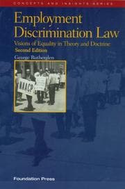 Tapa de Employment Discrimination Law (Concepts and Insights)