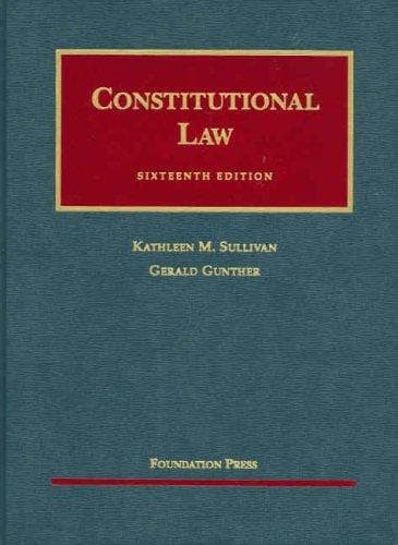 Tapa de Constitutional Law (University Casebook)