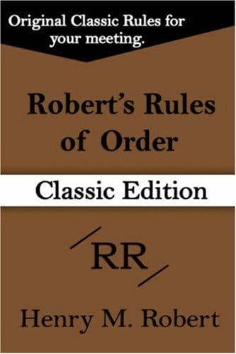 Tapa de Robert's Rules of Order