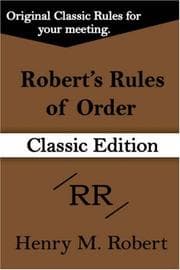 Tapa de Robert's Rules of Order