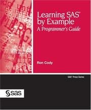 Tapa de Learning SAS by Example