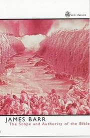 Tapa de The Scope and Authority of the Bible (scm classics)