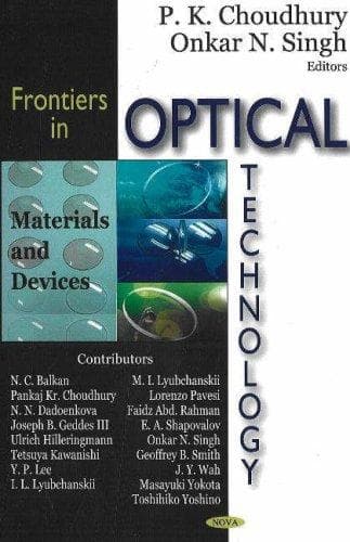 Tapa de Frontiers in optical technology