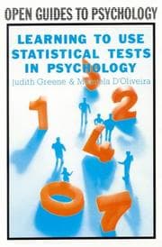 Tapa de Learning to use statistical tests in psychology